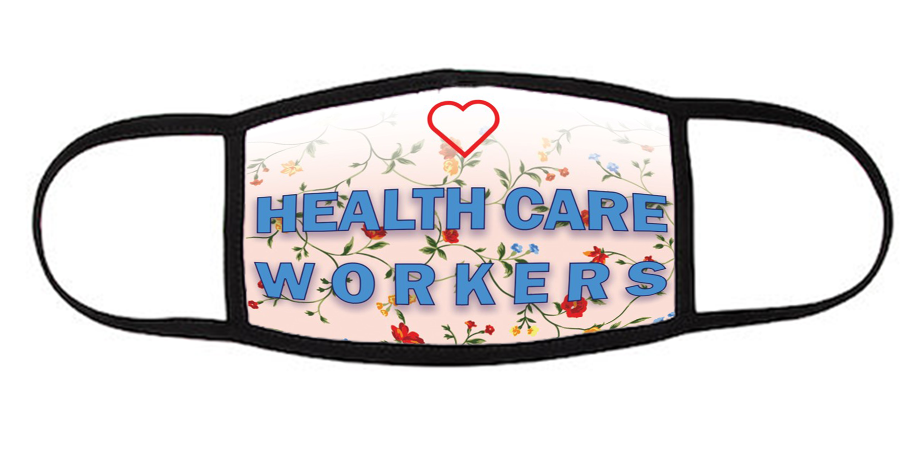 I Heart Healthcare Workers Face Mask Pacific Music & Art