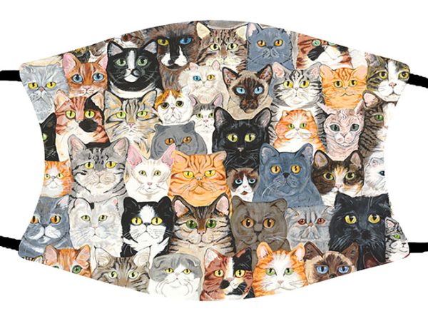 Cat Collage face mask