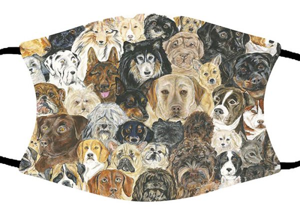Dog Collage face mask