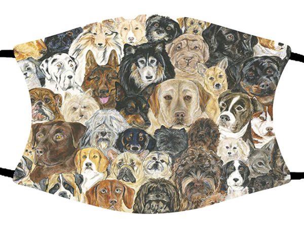 Dog Collage face mask