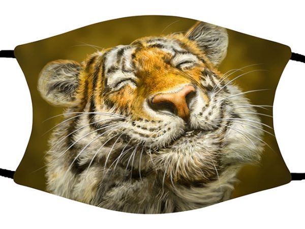 Smiling Tiger face mask