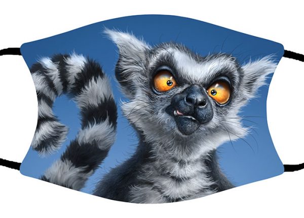 Ring Tail Lemur face mask