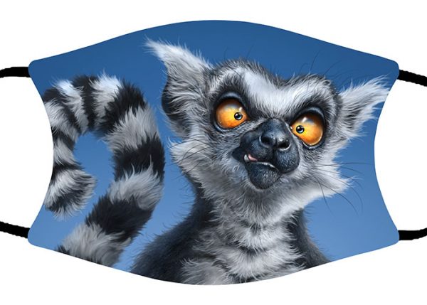 Ring Tail Lemur face mask