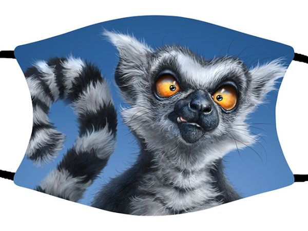 Ring Tail Lemur face mask