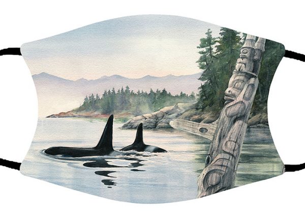 Whale Watchers face mask