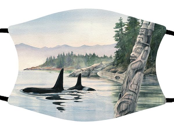 Whale Watchers face mask