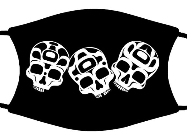 The Story is in the Soil (Skulls) face mask