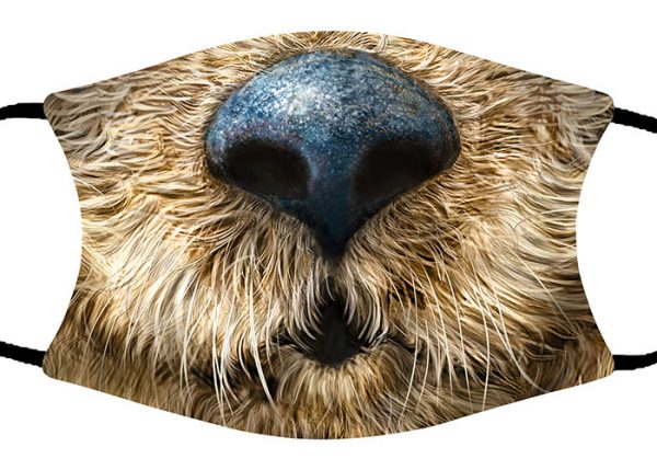 Otter (Face Close-up) face mask