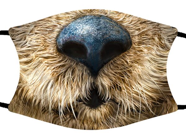 Otter (Face Close-up) face mask