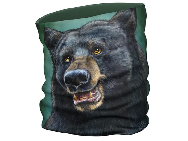 Black Bear face scarf