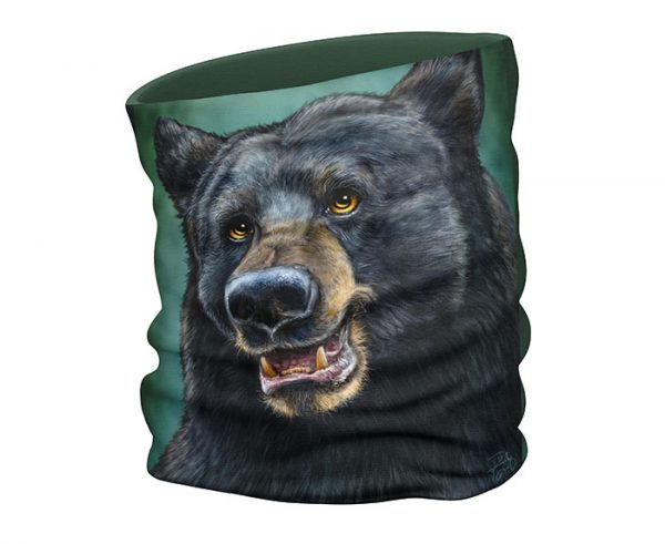 Black Bear face scarf