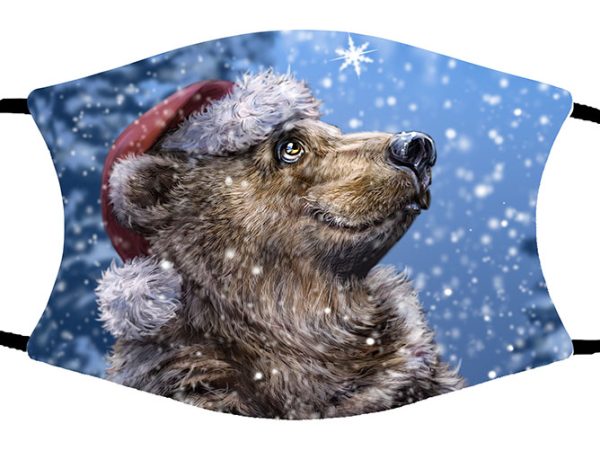 Christmas Bear face mask