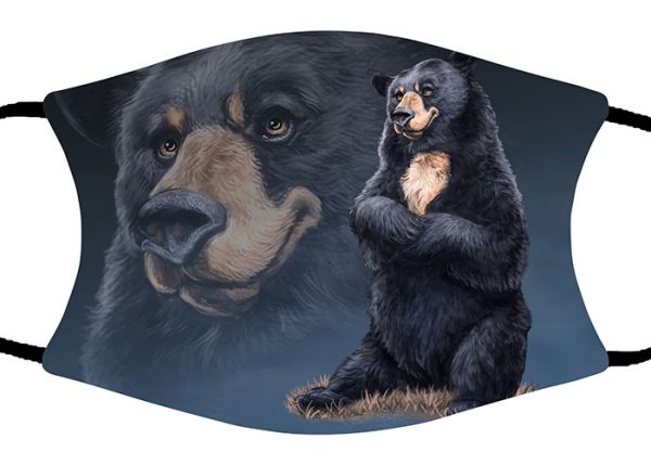 Sitting Pretty (Bear) face mask