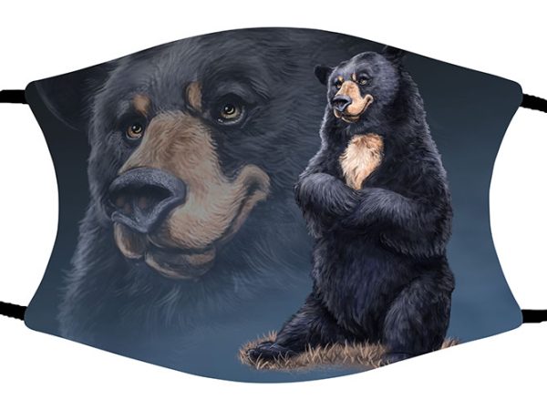 Sitting Pretty (Bear) face mask