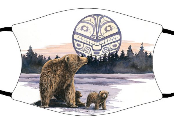 Bear and Cubs face mask