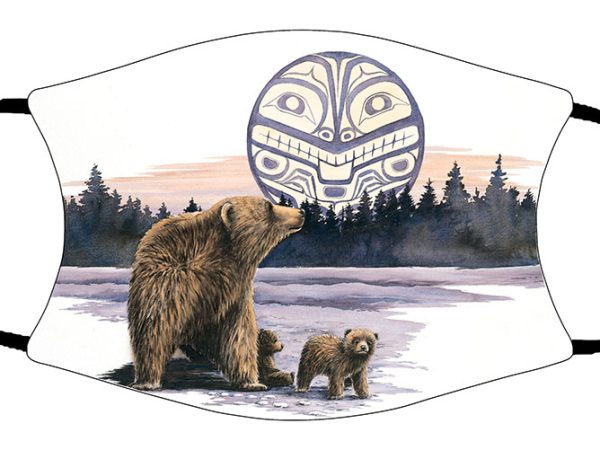 Bear and Cubs face mask