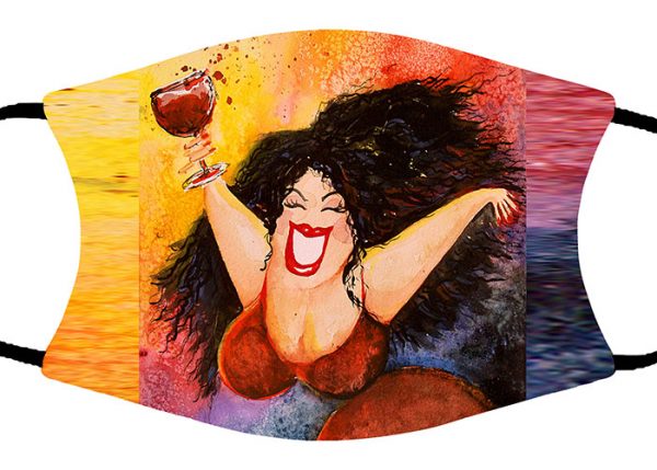 Wine Diva face mask