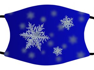 Snowflakes face mask