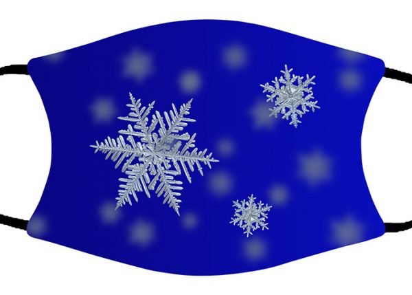 Snowflakes face mask