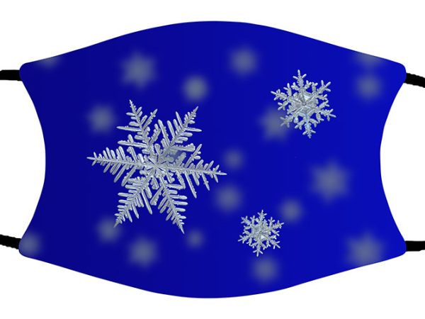 Snowflakes face mask