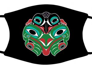 Baby Raven & Frog face mask