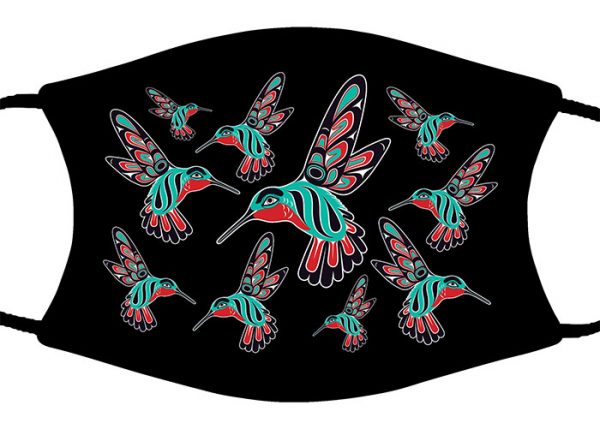 Hummingbird Wallpaper face mask