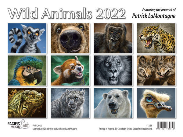 PMPL2022 Wild Animals Calendar 2022 back cover