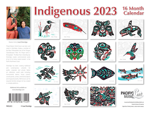 Indigenous 16 Month Calendar 2023 Pacific Music And Art