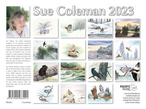 Back Cover of Sue Coleman's Calendar 2023