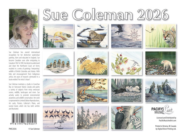 PMSC2026 Sue Coleman Calendar 2026 back cover