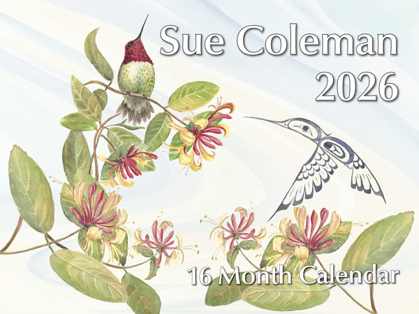 PMSC2026 Sue Coleman Calendar 2026 front cover