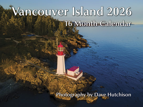 PMVI2026 Vancouver Island Calendar 2025 by Dave Hutchison front cover