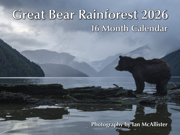 PMIM2026 Great Bear Rainforest Calendar 2026 front cover