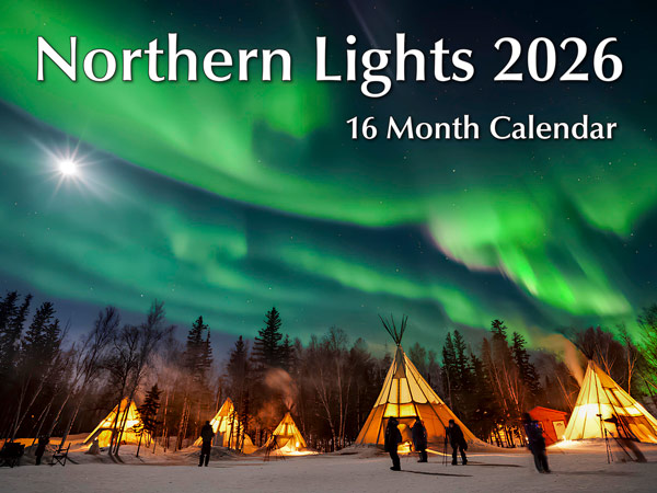 PMAB2026 Northern Lights Calendar front cover