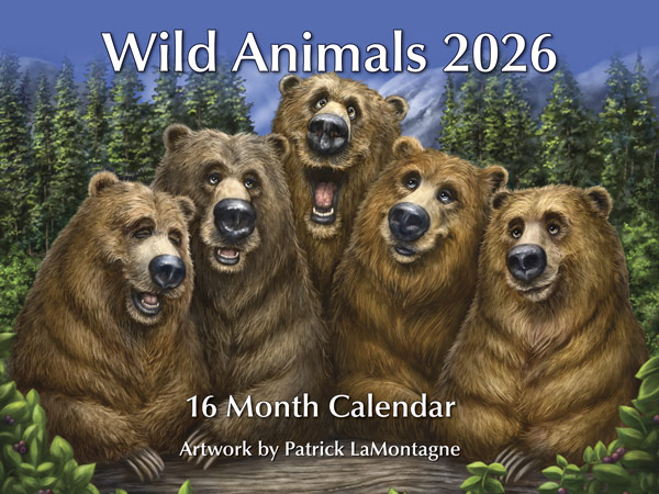 PMPL2024 Wild Animals Calendar 2026 by Patrick LaMontagne