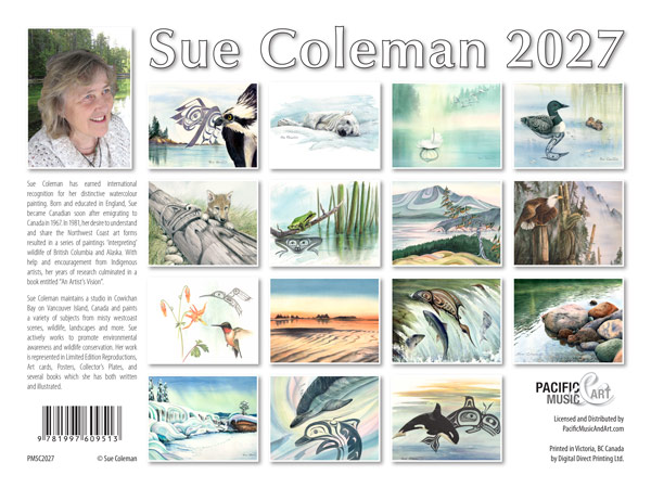 PMSC2027 Sue Coleman Calendar 2027 back cover