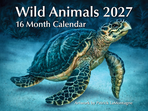 PMPL2024 Wild Animals Calendar 2026 by Patrick LaMontagne